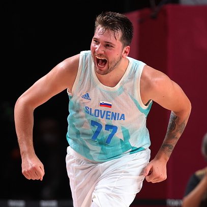 NBA's tweet photo. Luka Doncic (20 PTS, 8 REB, 11 AST) and Slovenia defeat Germany and become the first team to advance to the #Tokyo2020 Men’s #Basketball Semifinals! https://t.co/LLopTg1f9T