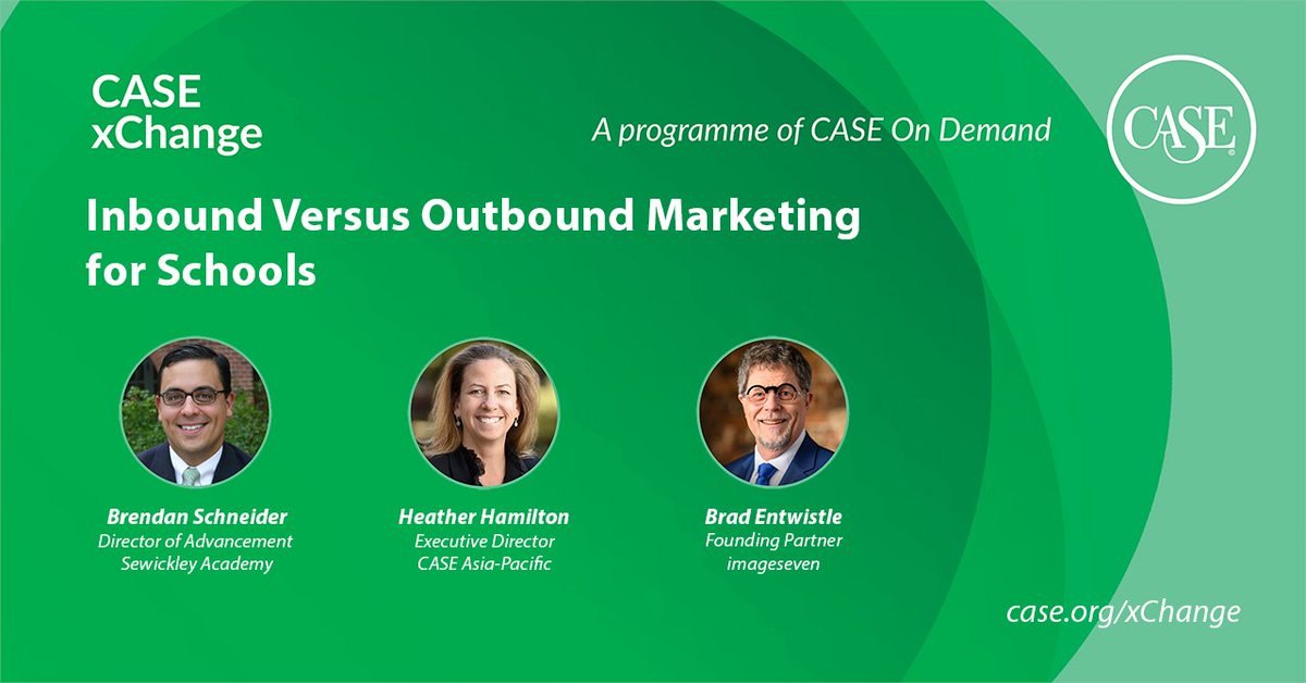 case_asia_pac's tweet photo. In this #CASExChange episode, learn about:

✅Importance of media marketing in schools
✅Inbound vs outbound marketing
✅Where marketing &amp; communications professionals can come together as a community

Listen ▶ https://t.co/f0qjW1bHJp https://t.co/Ob3X0IMOv8