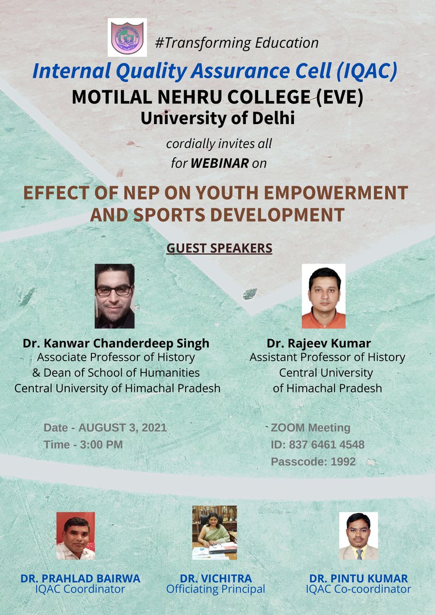 Motilal Nehru College (Evening) tweet media
