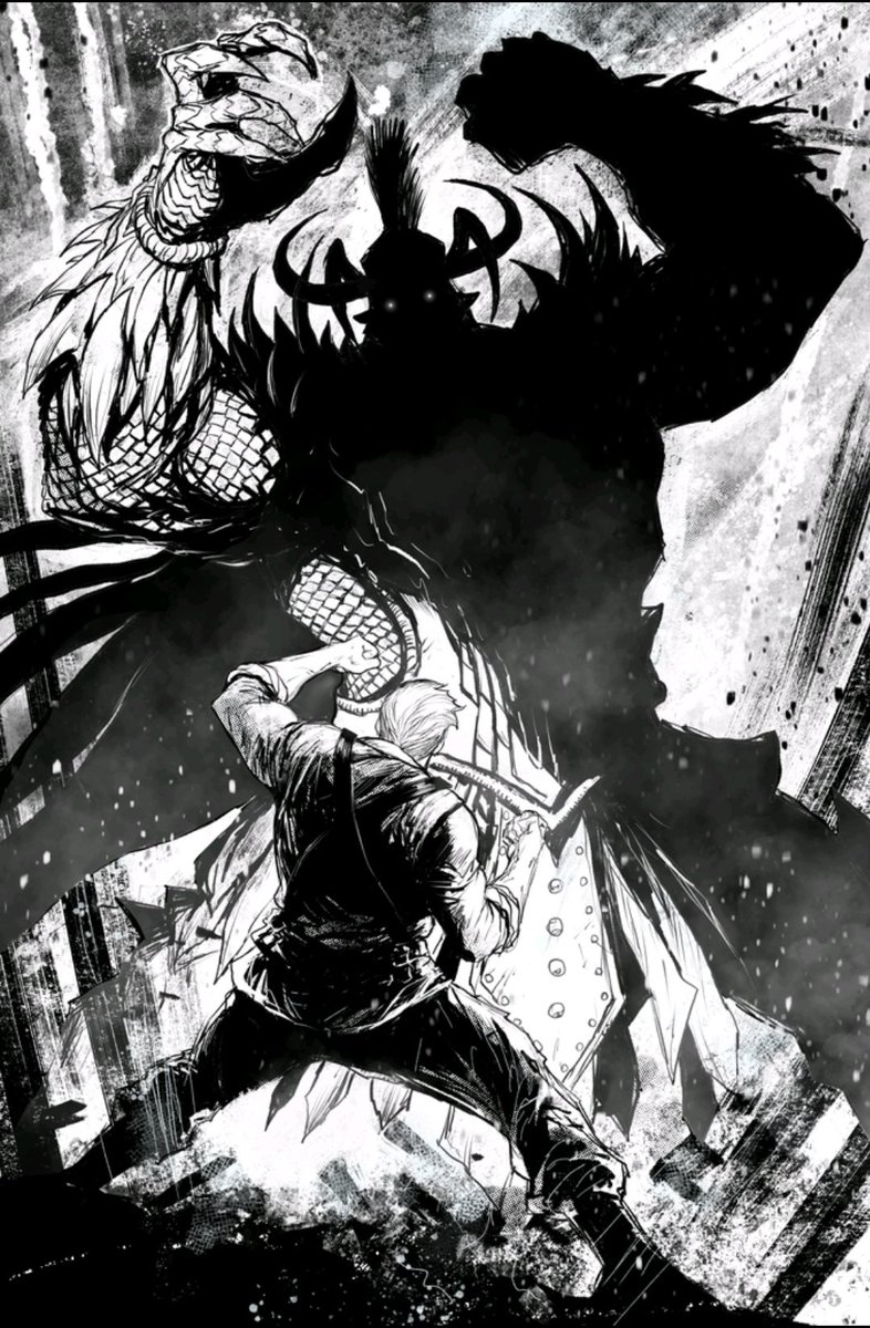 TylerKirkhamArt's tweet photo. I have a stretch goal on #finalboss where everyone would get an artist edition black and white copy with no text with their order. Just 60 pages of unobstructed art! I would love to print these! Pre-order Final Boss.  https://t.co/3x49rOPqPd #tylerkirkhamsfinalboss #creatorowned https://t.co/fwtq31Wn1q