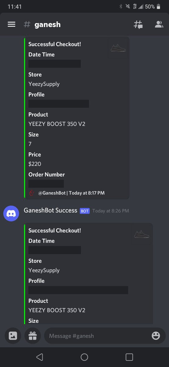 Phyzikol's tweet image. I didn&apos;t run alot of the drops today but i am happy i did for these. Ty to @TrinityProxies @Soleus @ChopsAndClips @theGaneshBot