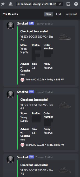 Crazy Yeezy Day couldn’t have done it without @TohruAIO_ @soleaio @notify @KaBoomProxies @10xServers and most of all @rycao18