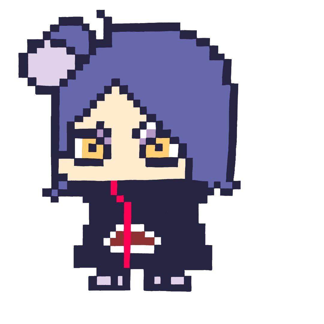 クッチャン パッと明るくなる創作イラスト アニメーション発信する人 En Twitter 魅惑の7人目 完成 ついに紙の天使さまが降臨されました 地味にドット絵が最近のマイブームになりつつある Naruto ナルト 小南 イラスト好きさんと繋がりたい 絵描き