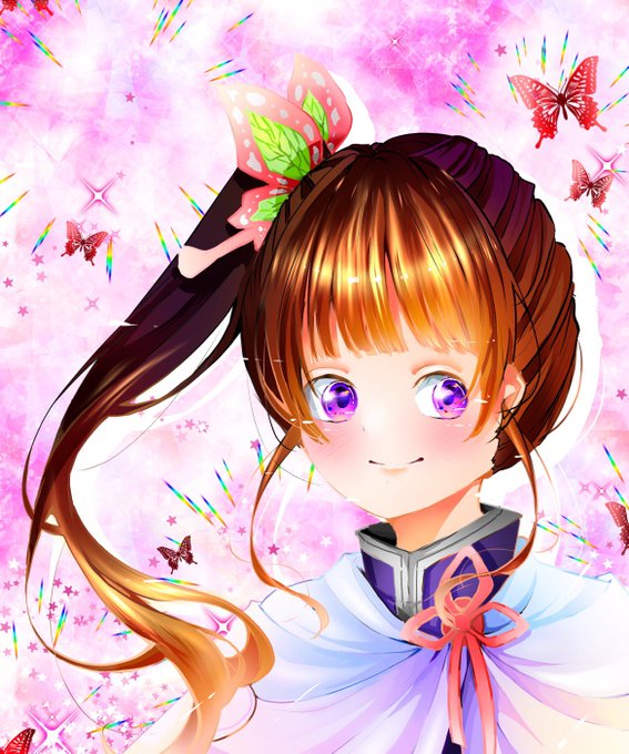 雪間すず❄️️さんがTwitterに投稿した栗花落カナヲ(鬼滅の刃)のイラスト。