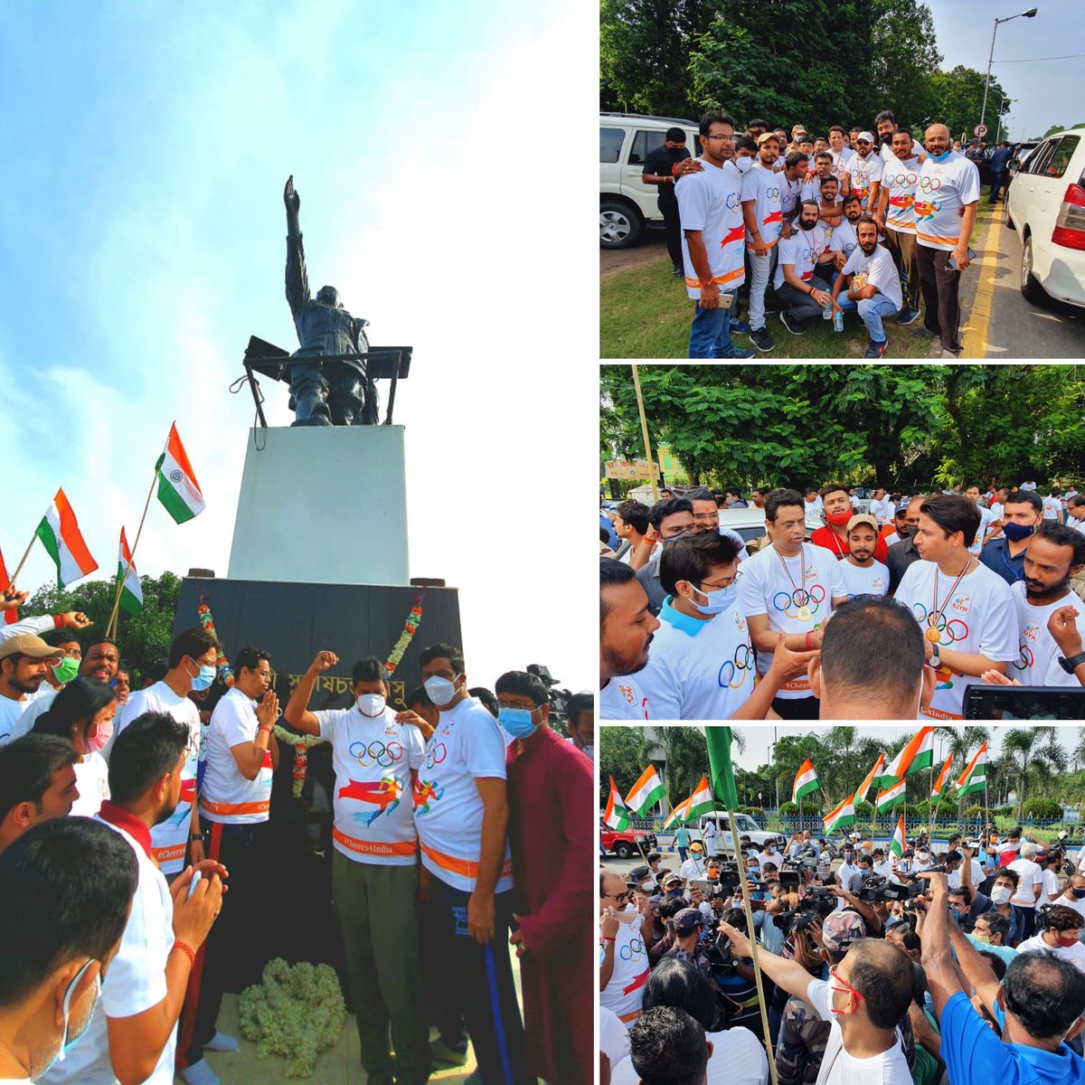 BJYM Bengal organized #Cheer4India #BeLikeAnOlympian - Run for Olympics to support the Team India🇮🇳 at #Tokyo2020

#BeLikeAnOlympian initiative encourages Youths to imbibe the values displayed by Olympians in daily lives for Physical & Mental strength
Link:cheer4india.bjym.org