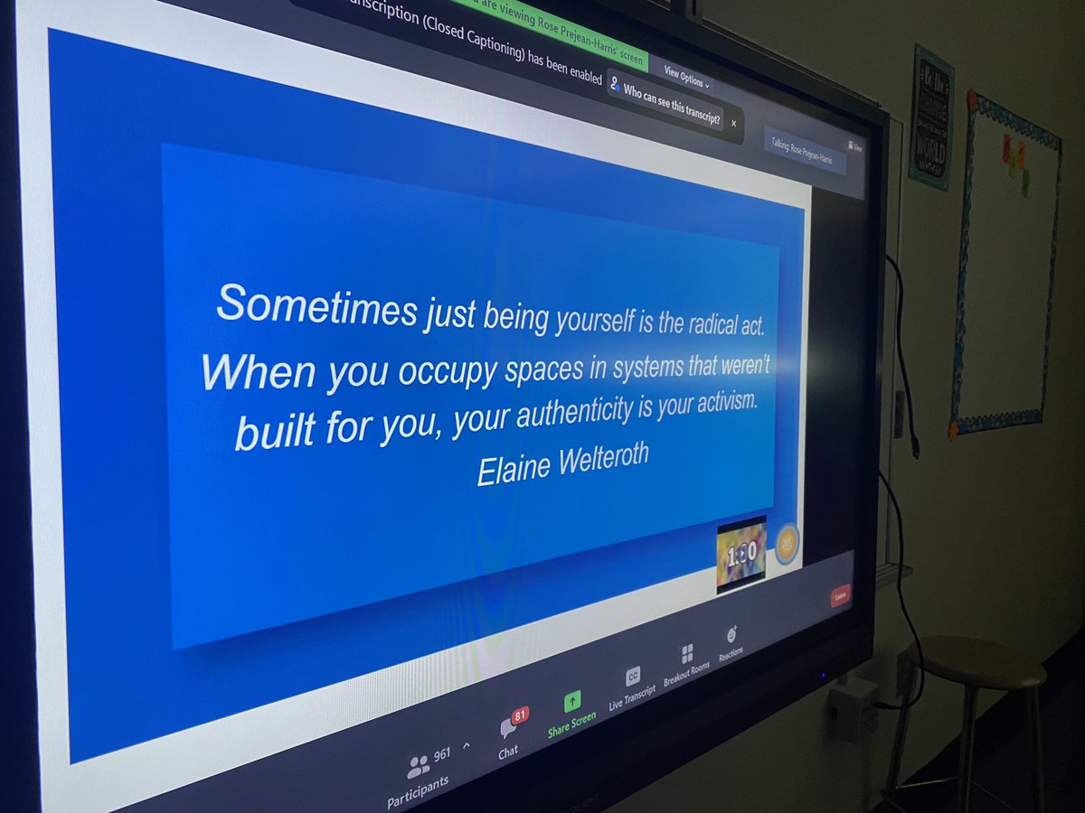 ElleMMiller8's tweet photo. "Sometimes just being yourself is the radical act. When you occupy spaces in systems that weren't built for you, your authenticity is your activism." -- Elaine Welteroth #APSEquitySummit Read that last part again…your authenticity is your activism. #SelfAwareness @TauheedahBaker https://t.co/CfLHRD7dB3