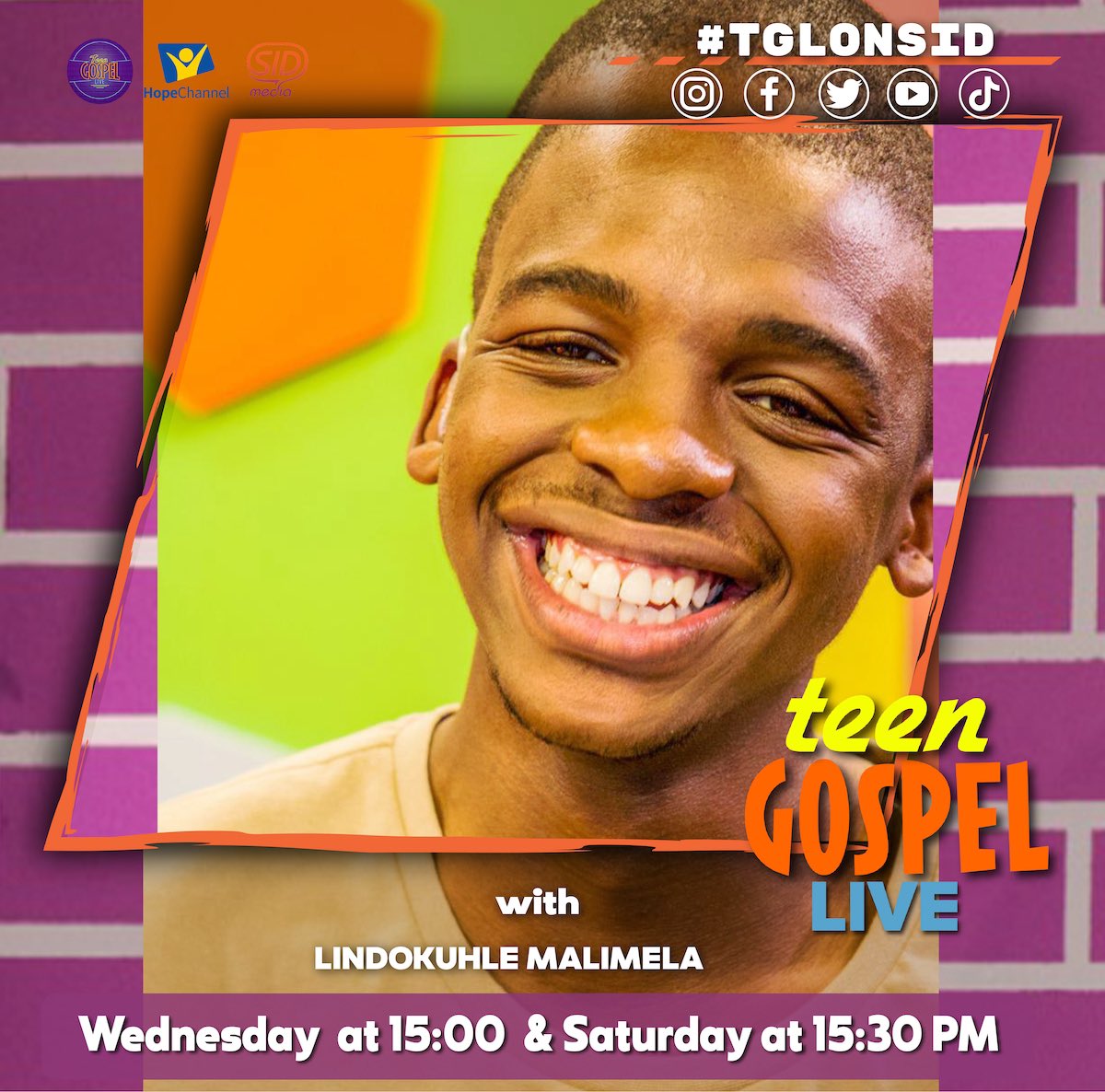 TheSIDMedia's tweet photo. Are you ready for music, talk, games on  #TGLONSID with @KuneneWamii @lindor_travis on @HopeChannelAfr1 @TheSIDMedia at 3pm from 11 August 2021? https://t.co/93e8L8PiXx