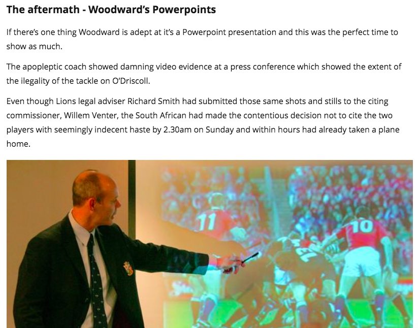 Olà @CliveWoodward 
We see you…
