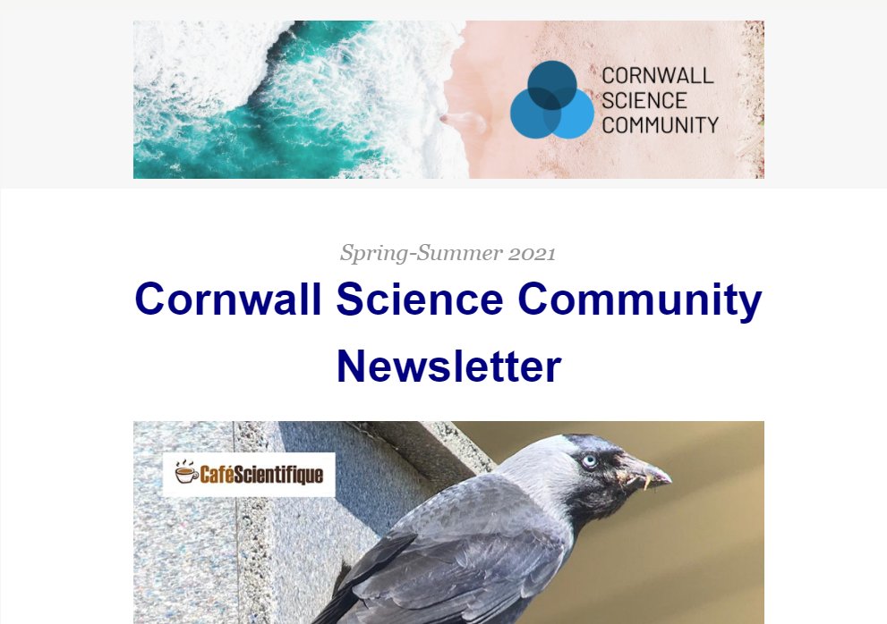 Cornwall Science Community on Twitter "Be sure to check your inboxes