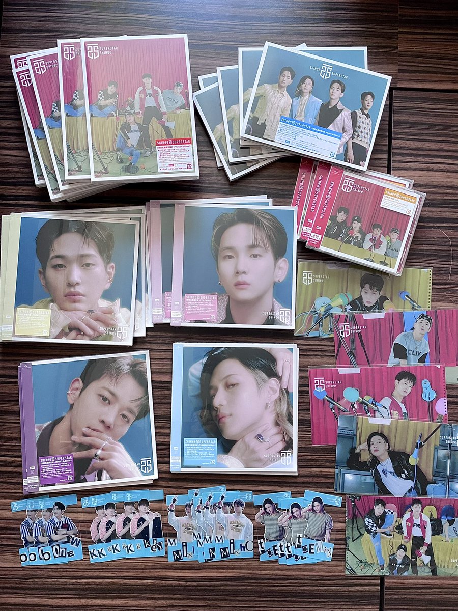 JongKeyLand's tweet photo. SHINee Superstar albums have arrived :) All requested bonus are fufilled! Will be sending collection details soon ❤️ https://t.co/ZdvF8WQLMt