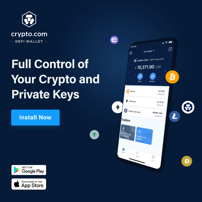 cryptocom's tweet photo. Full Control of Your Crypto and Private Keys🔑

https://t.co/vCNztABJoG DeFi Wallet is the best place to store, farm, swap, and earn interest on all your favourite tokens. 🪙