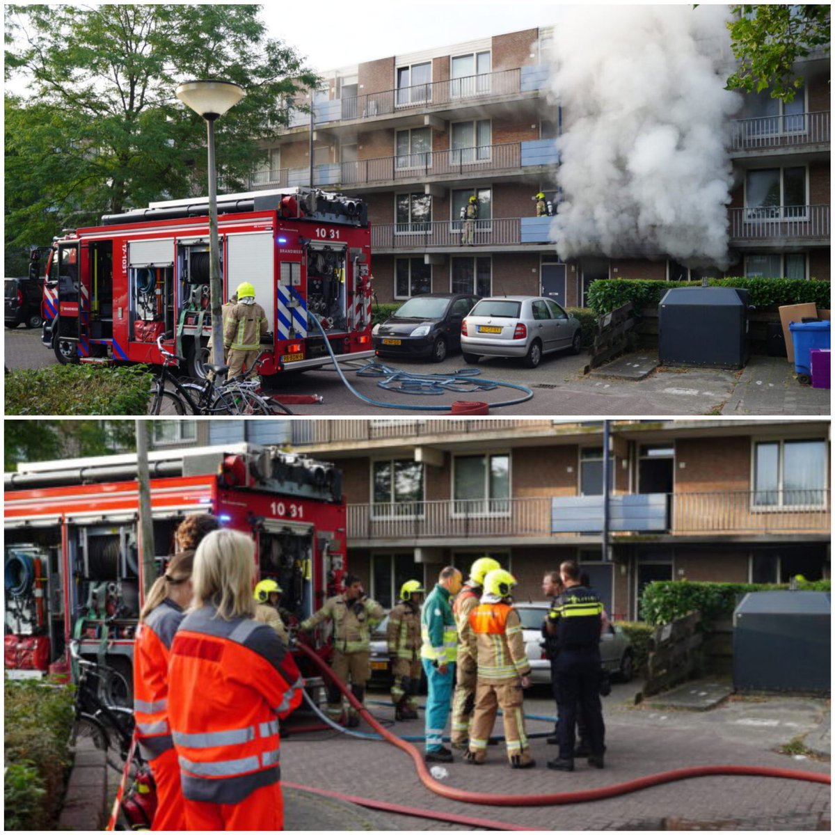 De pager als wekker. Gelukkig niemand meer in de woning. <a href="/KazerneSlotlaan/">Kazerne Slotlaan</a> <a href="/KazMTH/">Brandweer Metaalhof</a> foto's <a href="/nieuwsopbeeld/">Nieuws op Beeld</a>