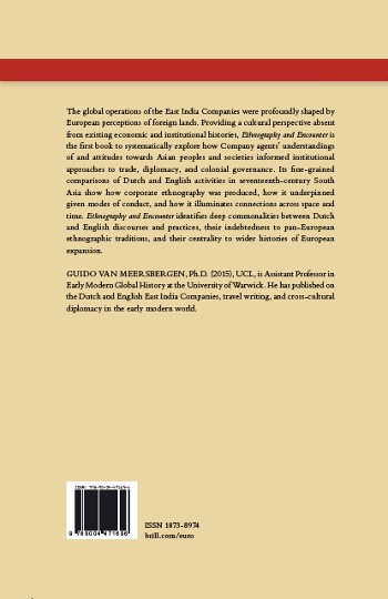 ....and proofs! 'Ethnography and Encounter: The Dutch and English in Seventeenth-Century South Asia'. Out with @Brill_History in November: brill.com/view/title/609…

Do ask nicely to your librarians! 😊
#EastIndiaCompanies #SouthAsia #GlobalHistory