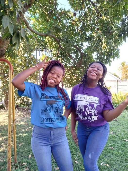 Young people promoting the right to free basic education for all in Zimbabwe. Lets make some noooise #section75 #KnowYourConstitution