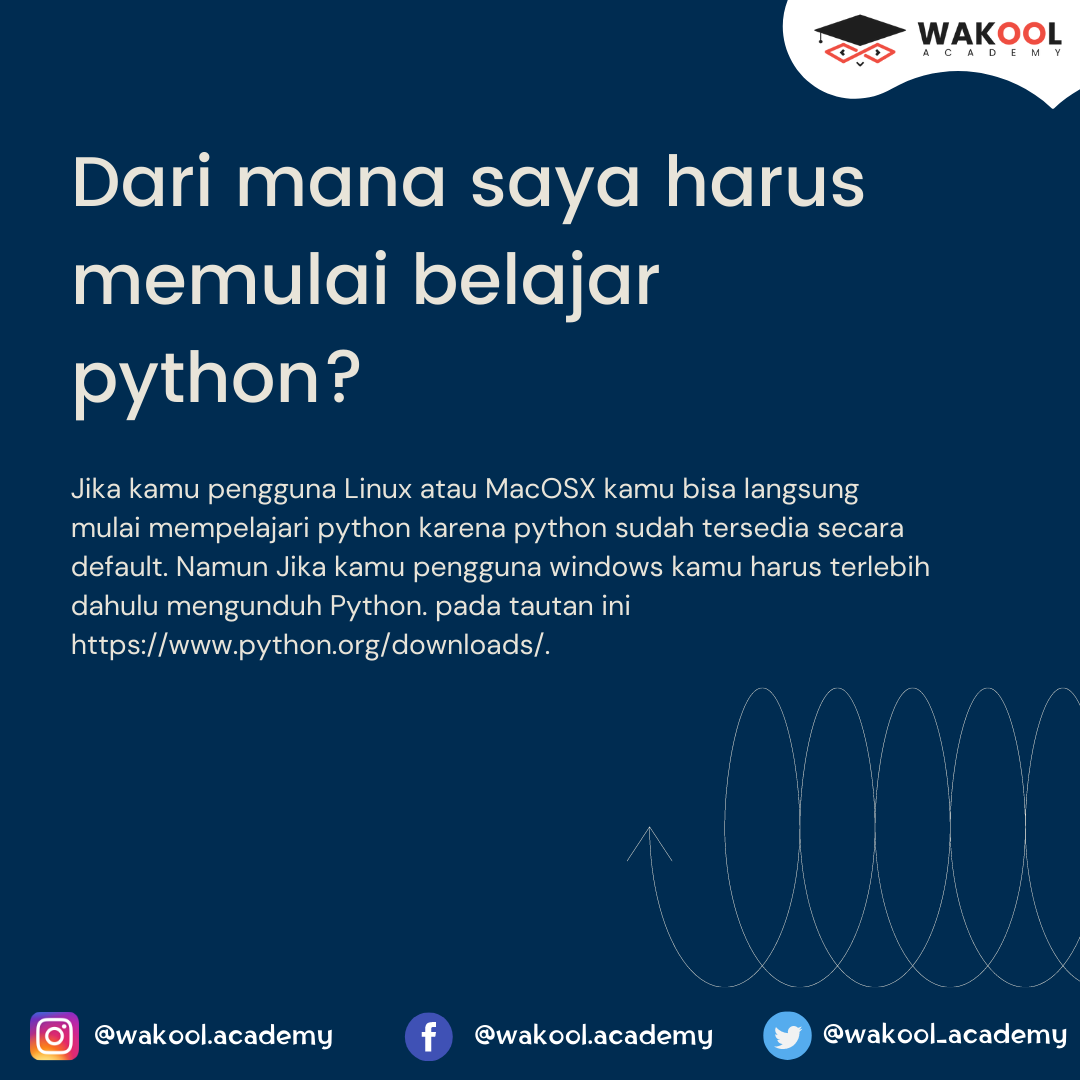 wakool_academy's tweet photo. Python diklaim sebagai bahasa yang menggabungkan kapabilitas, kemampuan, dengan sintaksis kode yang sangat jelas, dan dilengkapi dengan fungsionalitas pustaka standar yang besar serta komprehensif. (Part 2)
#wakool #wakoolacademy #python #programmer #pemograman #logika #sejarah https://t.co/t9ujgNBBoJ