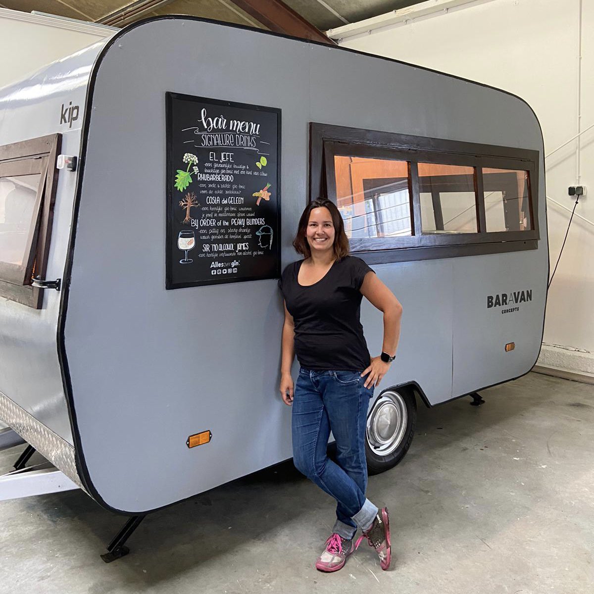 Het krijtbord van het barmenu van de Baravan heeft een volledige update gehad. #foodtruck #krijtbord