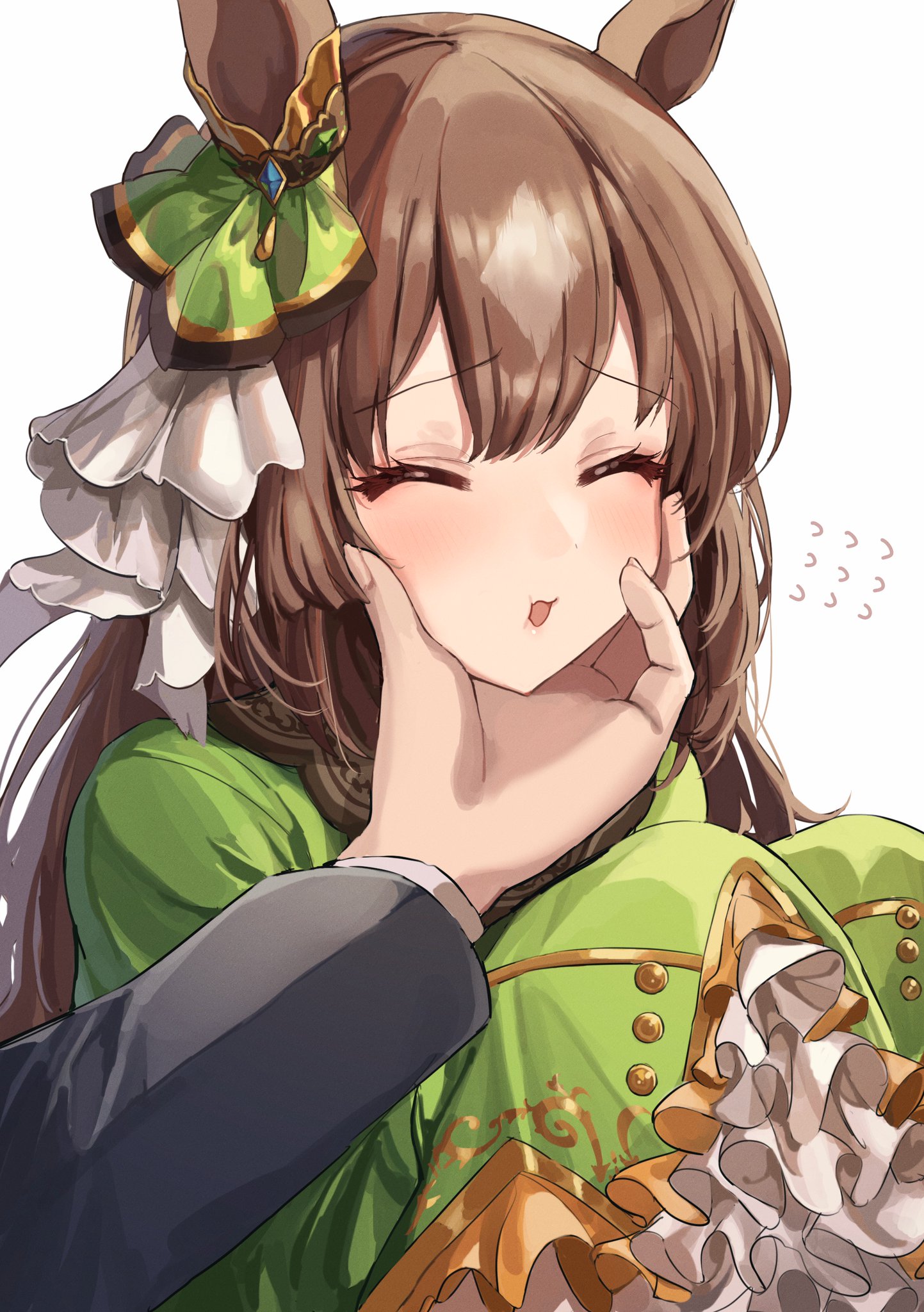 ウマ娘 ほっぺをムニムニされるサトノダイヤモンド イラスト ウマ娘うまぴょいまとめ