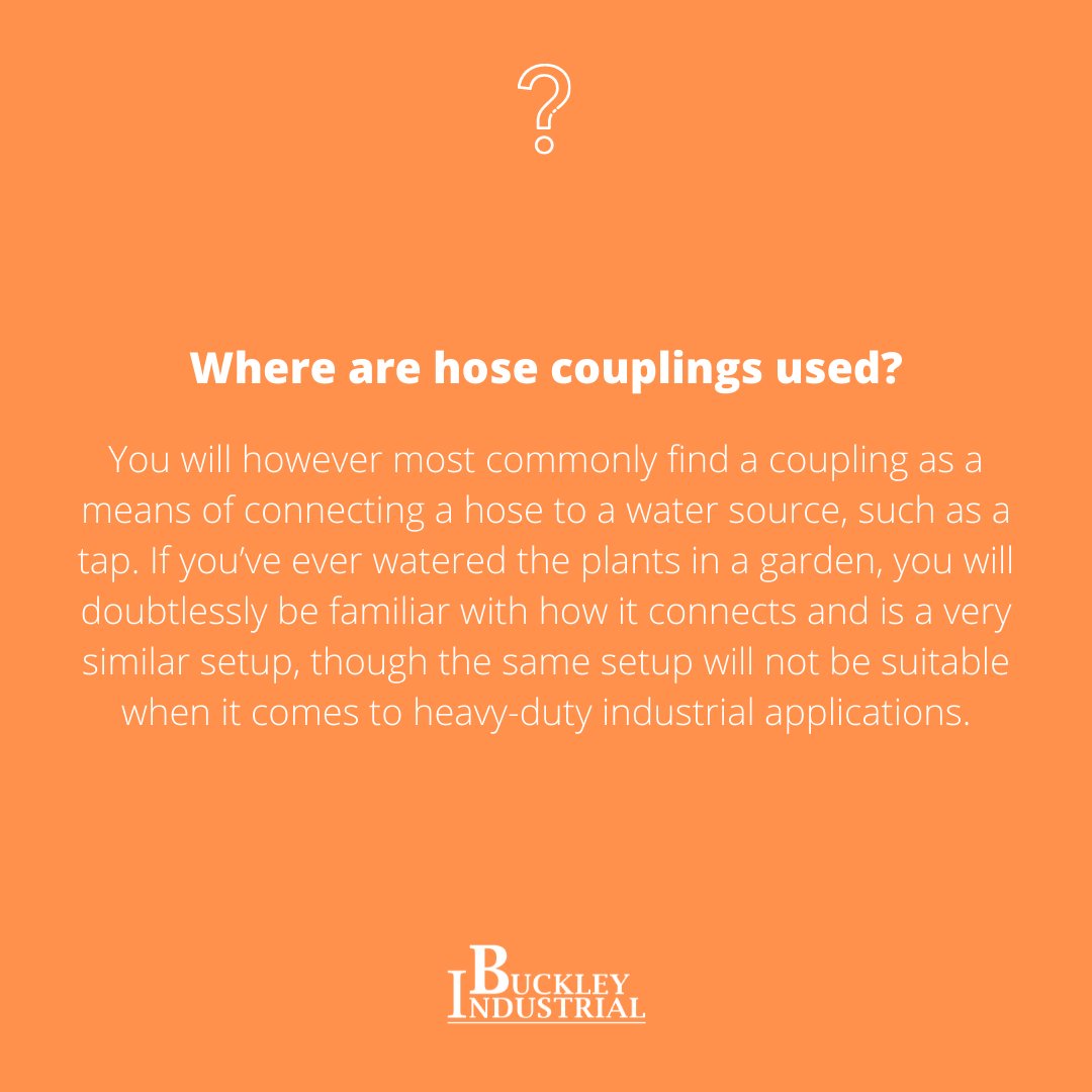 BuckleyInd's tweet photo. Simply put, a hose coupling is a connector between one or more hoses, and they are often sought after by those in the industrial sector. Need assistance finding the correct solution? Give us a call Tel: +44 (0) 1244 544 080 ☎️ #industrialhoses

https://t.co/ERBOpG6bWi https://t.co/MZkE61MocE