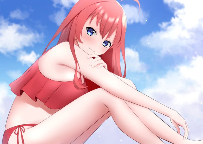 ほめてれさんがTwitterに投稿した中野五月(五等分の花嫁)のイラスト。