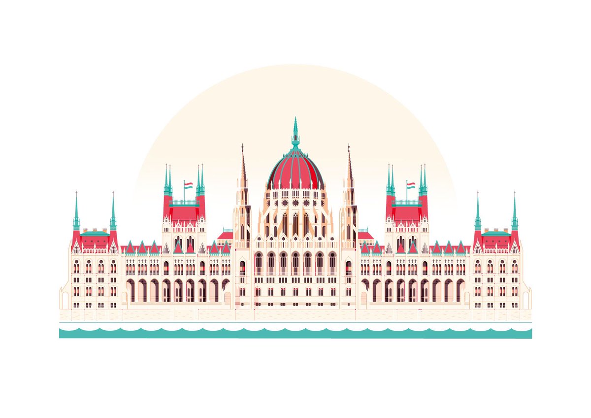 New illustration of Parliament House, #Budapest. #hungary #Hungarian