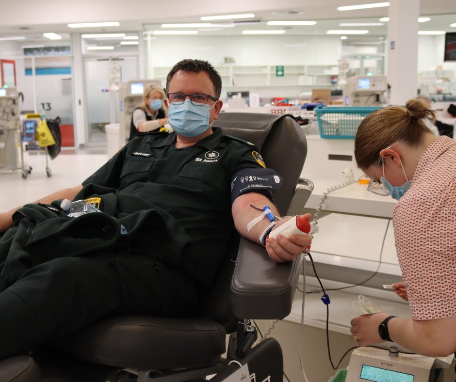 St John Ambulance SA (@stjohn_sa) on Twitter photo This morning, CEO Mark Groote, stood alongside fellow SA Emergency Services representatives in Rundle Mall to give blood as part of <a href="/lifebloodau/">lifebloodau</a>'s Emergency Services Blood Challenge.
What a wonderful initiative by Lifeblood. One we are super proud to be a part of! 𩸠This morning, CEO Mark Groote, stood alongside fellow SA Emergency Services representatives in Rundle Mall to give blood as part of <a href="/lifebloodau/">lifebloodau</a>'s Emergency Services Blood Challenge.
What a wonderful initiative by Lifeblood. One we are super proud to be a part of! š©ø