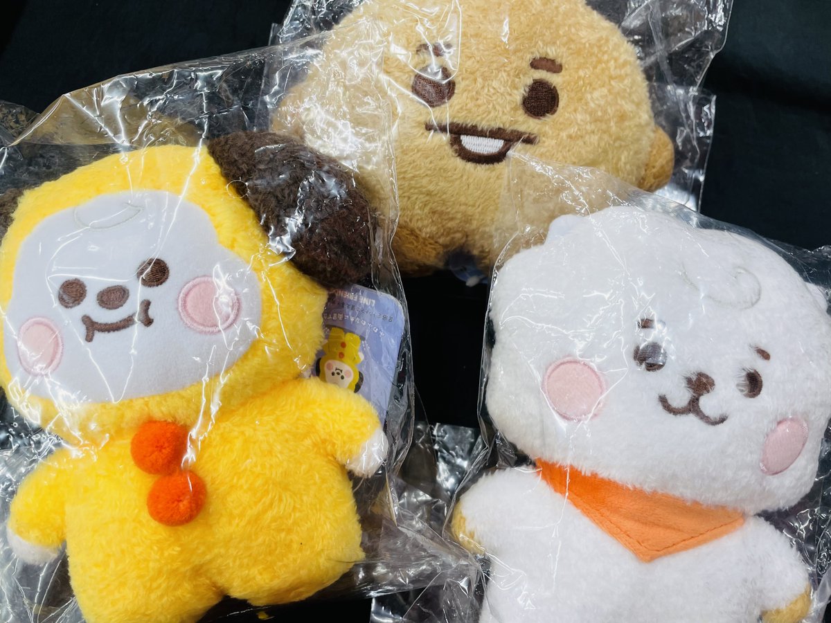 新入荷】 BT21 たっとんぬいぐるみ Sサイズ（CHIMMY/RJ/SHOOKY） 入荷