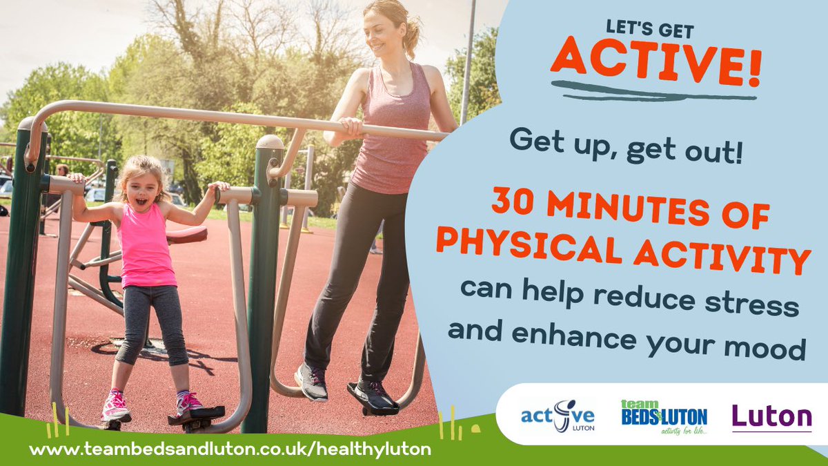 Lockdown has led to many of us being less active. As things start to return to normal,August is the perfect time to get more active. It is proven that 30 minutes exercise improves both our physical &amp; mental well-being. Why not set yourself an August Challenge #LutonLetsGetActive