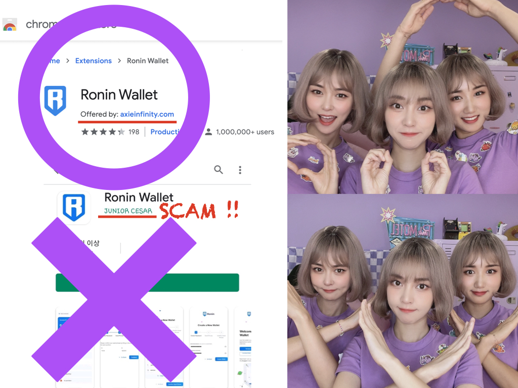 axiesisters's tweet photo. Keep your wallet safe!🛡️
$axs $slp @AxieInfinity #roninwallet https://t.co/GNIJ1BVbID
