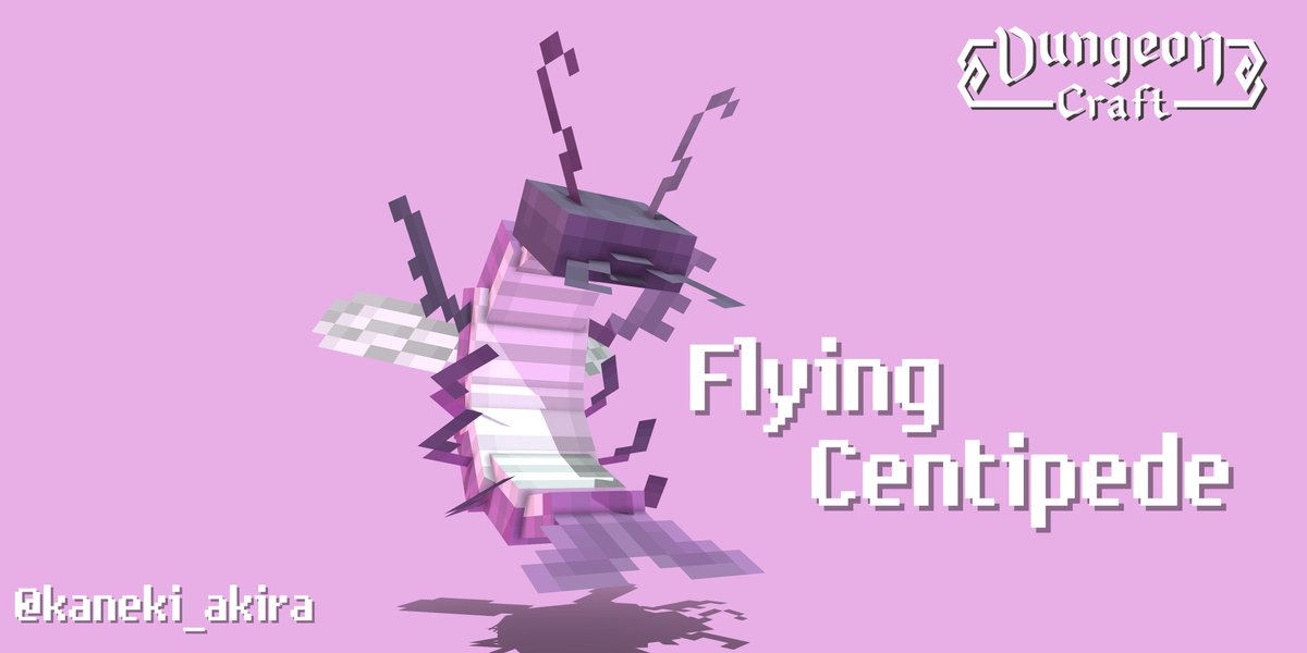 kaneki_akira's tweet photo. FlyingCentipede🐛
It is a chimera of some kind of shrimp, centipede, and mantis😆

View in 3D👉https://t.co/M4AsHhpDeK

🙏 ❤️+🔃
#Minecraft #Blockbench #pixelart #lowpoly #3DModel #DungeonCraft https://t.co/BiuKKm7zwi