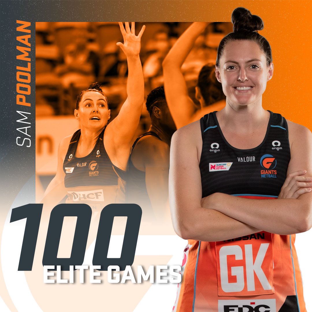 Officially a member of the 100 club 🎉 

Congratulations on this milestone <a href="/SamPoolman/">Sam Poolman</a> and the GIANT impact you make on and off the court to not only our club but netball in NSW 🧡

#StandUnited #SSNLightningGIANTS