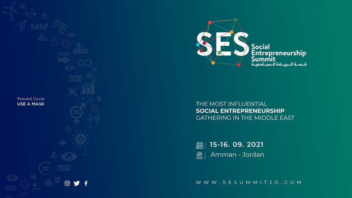 يجتمع قادة وخبراء في #الريادة_المجتمعية وكوكبة من رياديي الأعمال في #الاردن يوم 15. 09. 2021 لمناقشة حلول مستدامة تساهم بصنع الأثر المجتمعي بإعتبارها الحل الأمثل لمشكلة البيئة، الفقر والبطالة
sesummitjo.com #sesummitjo
#socialentrepreneurs #sdggoals #socialimpact
