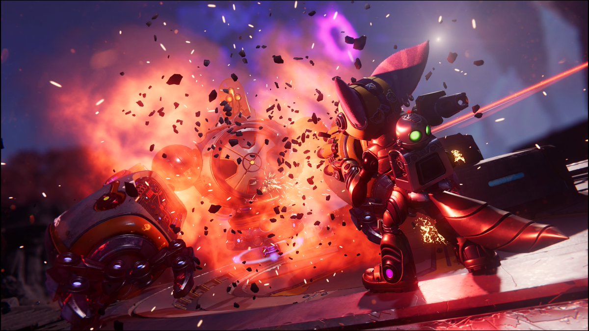 RivetFan's tweet photo. Boss battle in #ratchetps5 #ratchetandclank #psshare #psblog @insomniacgames  #PS5Share, #RatchetClankRiftApart https://t.co/9Yd6z8VjcE