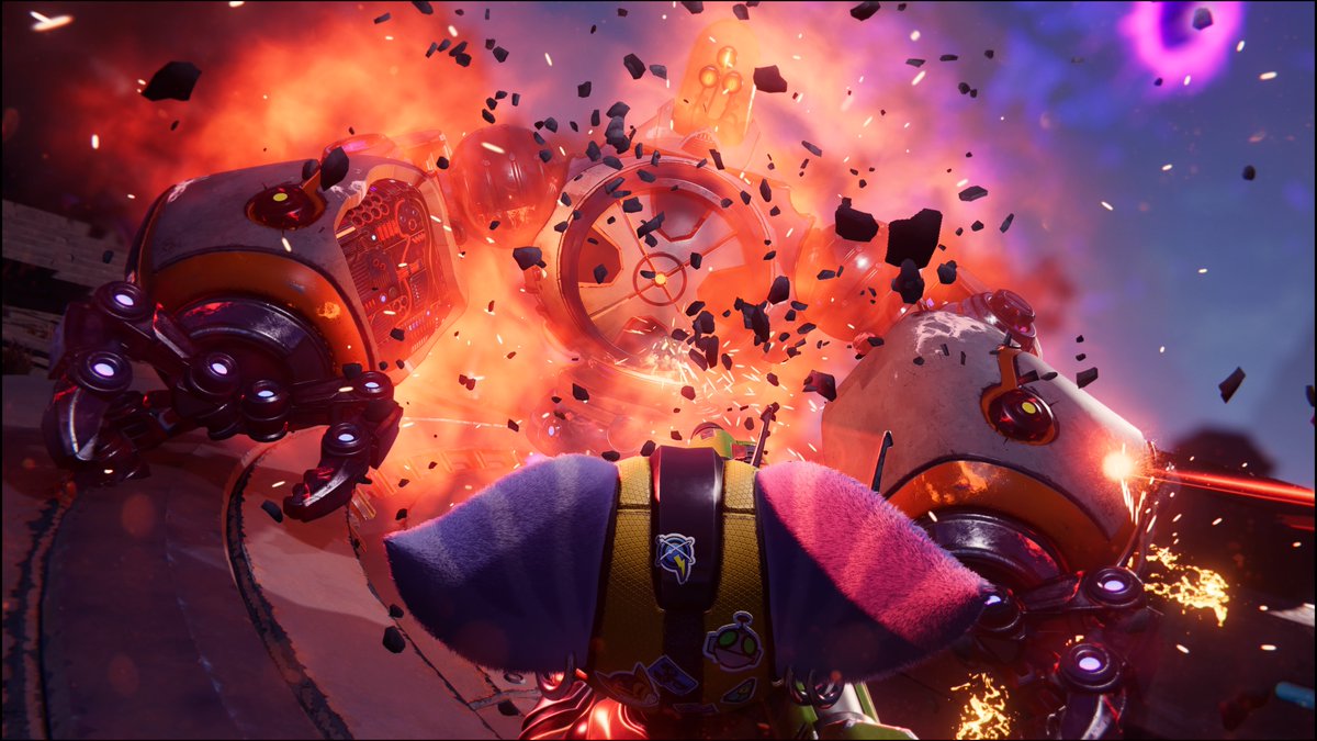 RivetFan's tweet photo. Boss battle in #ratchetps5 #ratchetandclank #psshare #psblog @insomniacgames  #PS5Share, #RatchetClankRiftApart https://t.co/9Yd6z8VjcE