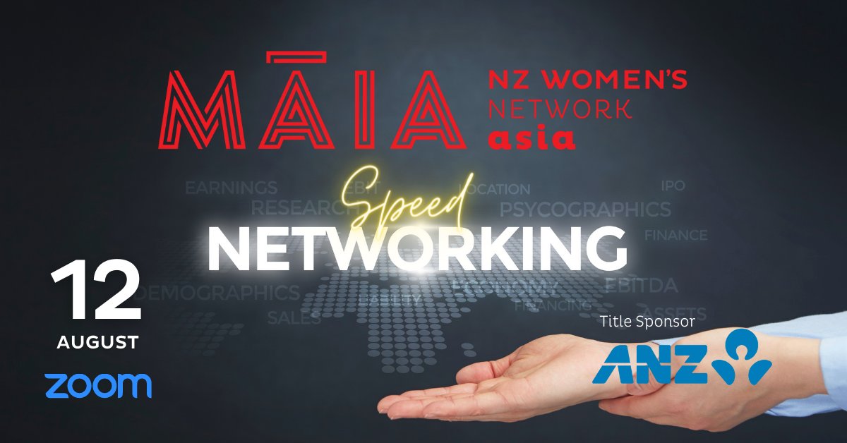 This is a great opportunity for #networking wherever you are in the world! Come join us! Proudly brought to you by #ANZBank #NZChamberSG #MAIANZWomenNetwork
Register here: tinyurl.com/yeufrdku