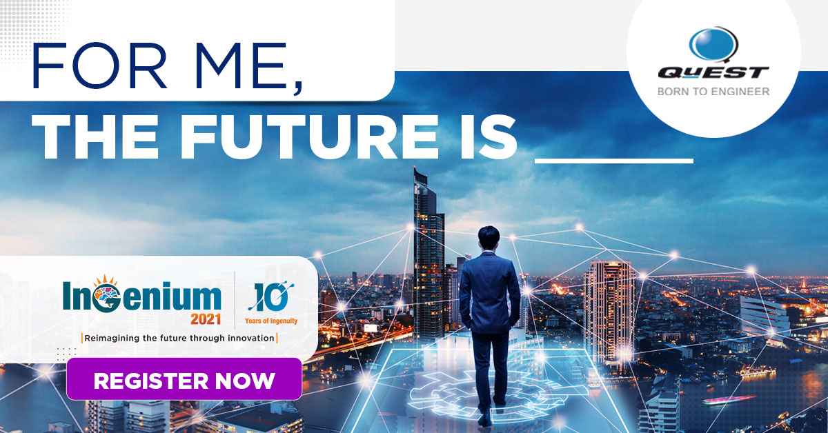 Quest_Global's tweet photo. Imagine it's 2035, what does the future look like to you?
#QuESTIngenium2021 is “Calling Future Innovators” to pave the path for a better, safer and smarter future.
Are you up for an engineering challenge?
Register Now – https://t.co/kR6j0STn8S
#QuESTIngenium https://t.co/MW5BiE7K8I