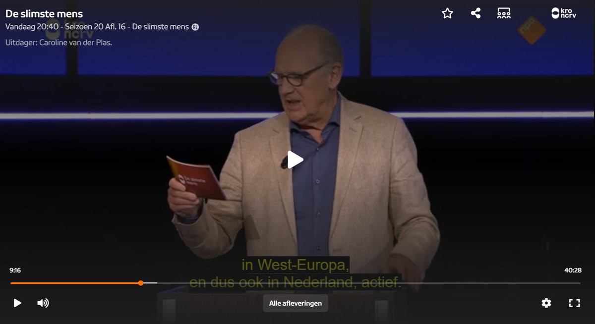 wespenvriend's tweet photo. Bij @DeSlimsteMensNL gisteren: "Het is 1 v/d grootste wespensoorten in West-Europa, en dus ook in NL actief. 1 steek kan voor een mens dodelijk zijn. Hoe heet deze wespensoort?"
Jammer dat de redactie over de Europese hoornaar niks beters kon bedenken dan misplaatste bangmakerij. https://t.co/2ha00dQe8Q
