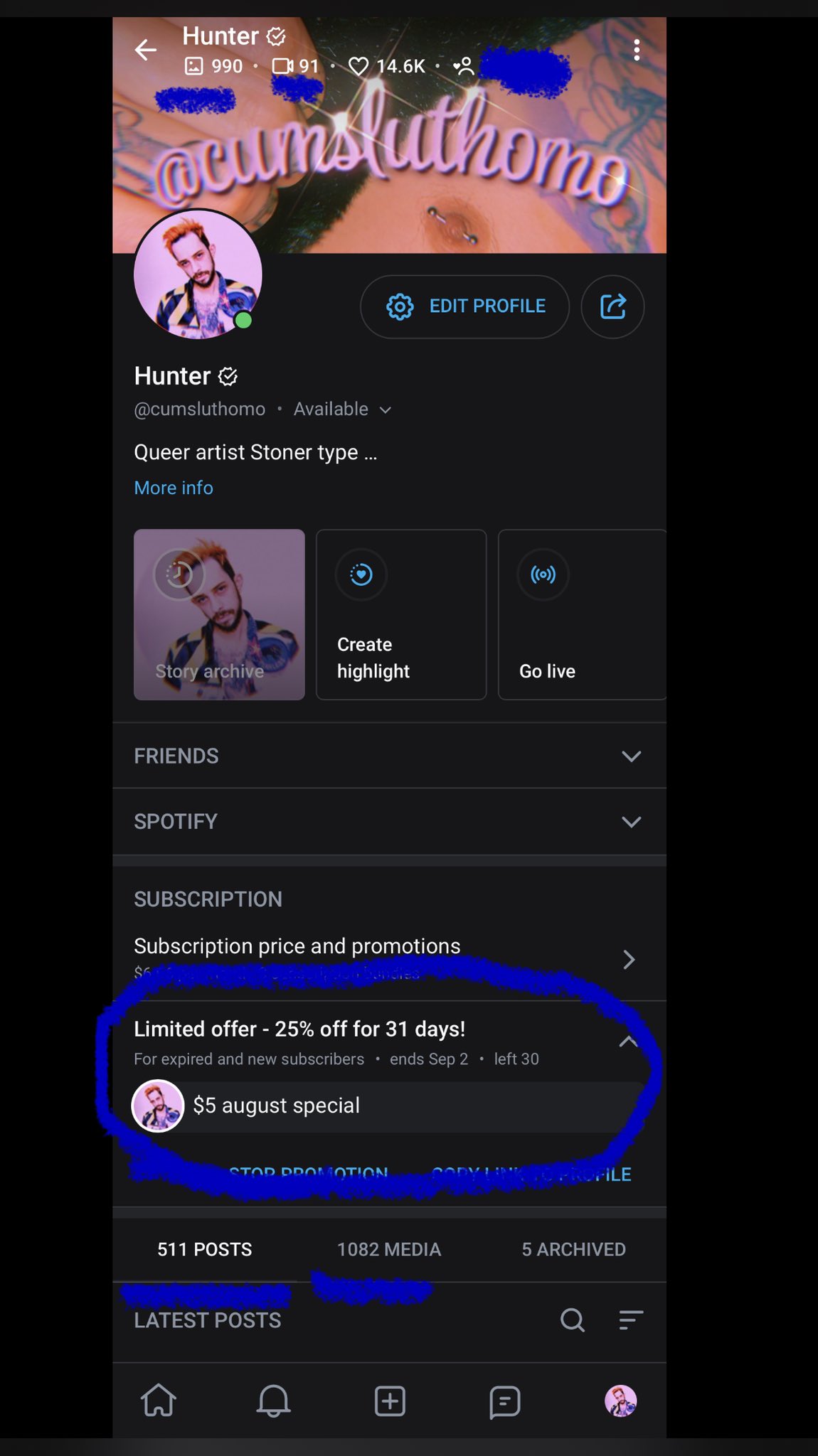 Hunter $3.33OF on Twitter: "Just started a new promo for my onlyfans for the month of August