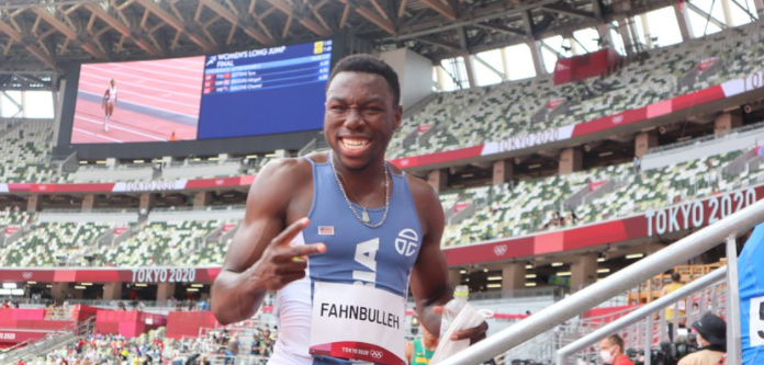 BrooksMartina1's tweet photo. #Liberia's Joseph Fahnbulleh finished 2nd to qualify to the semi finals of the 200m at the #Olympicsgames. #LibStandUp
#Tokyo2020 #Olympics2021 #Olympics #TokyoOlympics2020 https://t.co/YiuE7mLxDO