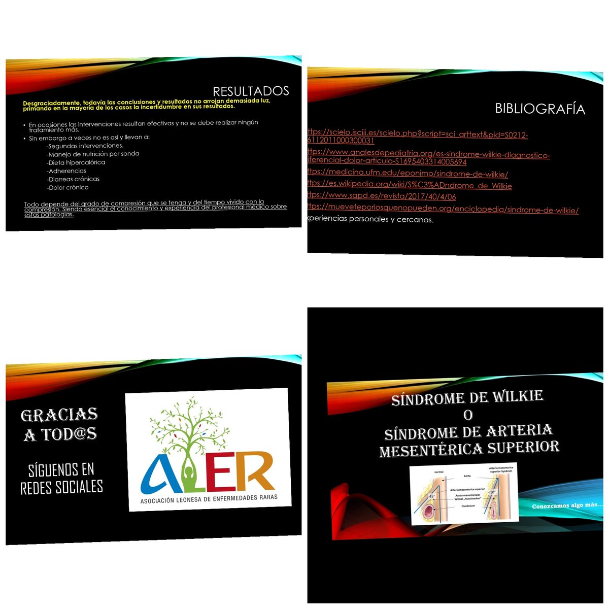 Desde ALER queremos acercaros información sobre el Síndrome de Wilkie o síndrome de pinza aortomesentérica. 
Se trata de una patología vascular poco conocida. 
Esperamos lograr diagnóstico rápidos y tratamientos eficaces. 

#aler #enfermedadesraras #scv #sindromedewilkie