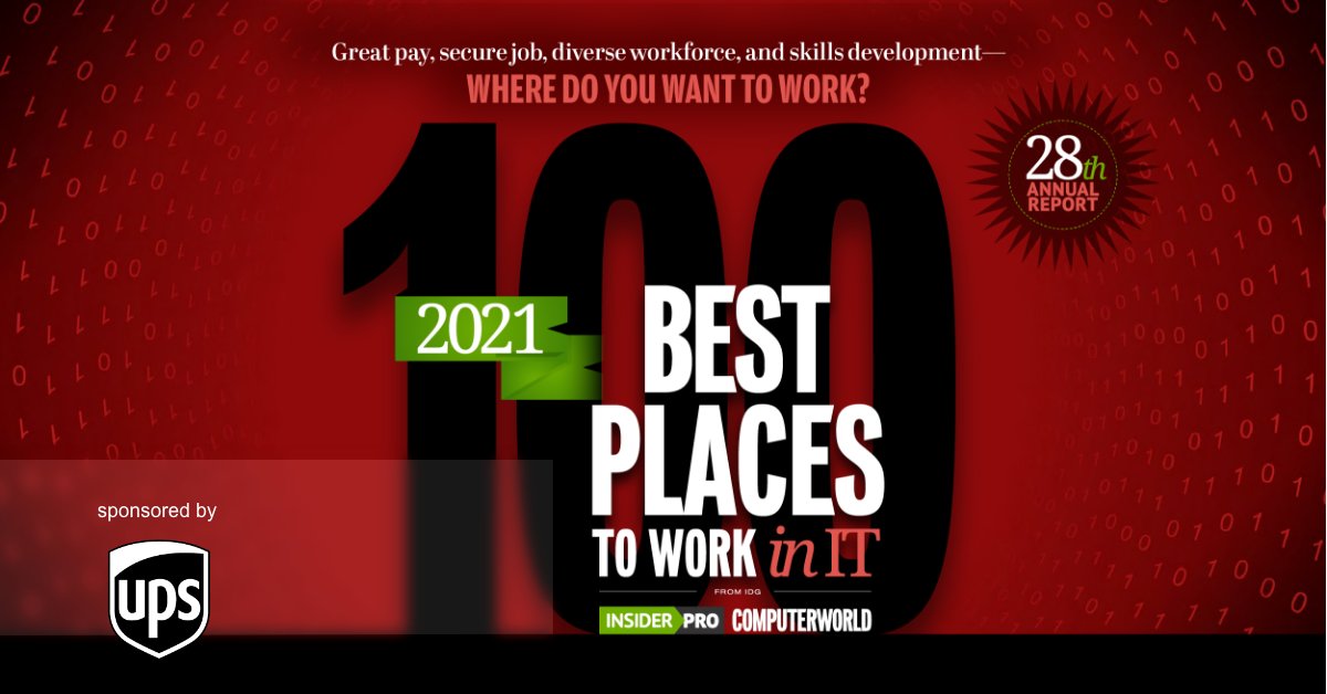 Sponsored by UPS: A Best Place to Work in IT

In a year unlike any other, employees are grateful for companies that support the future of work, career development, an inclusive culture, and environmental responsibility. Learn more.
trib.al/bbAMfSp 

#sponsored #idgpartner