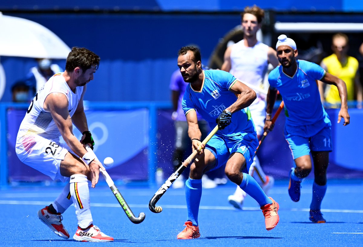 PIBMumbai's tweet photo. Our Men’s #Hockey Team at #Tokyo2020  gave their best and that is what counts: PM @narendramodi 

🔖https://t.co/ahs2601VG8

#Cheer4India #IndiaKaGame #WeAreTeamIndia #HockeyIndia

@WeAreTeamIndia https://t.co/j3UXnzS3dB