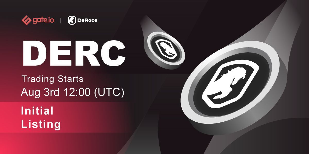 ⭐️ Gate.io $DERC Startup Initial Sale Result ⭐️ <a href="/DeRaceNFT/">zkRace</a>
✅Qualified orders: 1,898

$DERC Trading will commence at Gate.io
⏱ Start: Aug 3rd, 12:00 UTC

Trade: gate.io/en/trade/DERC_…
Details: gate.io/en/article/217…

#NFT #Blockchain