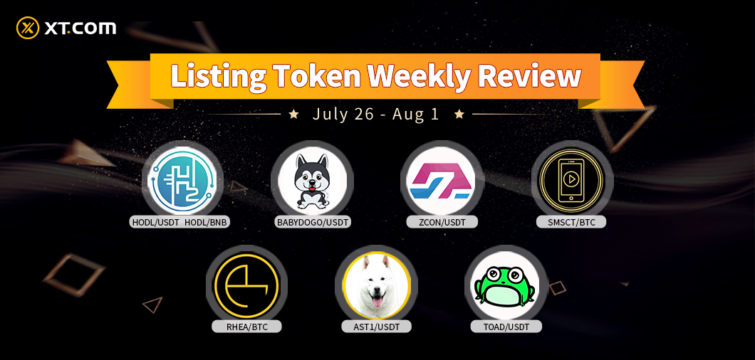 🚀 Launch List Review 🚀

🔹BABYDOGO/USDT <a href="/BabyDogoCoin/">BabyDogo Coin</a>
🔹HODL/USDT <a href="/TokenHodl/">$HODL</a>
🔹HODL/BNB  <a href="/TokenHodl/">$HODL</a>
🔹ZCON/USDT  <a href="/zconprotocol/">Zconprotocol</a>
🔹SMSCT/BTC 
🔹RHEA/BTC
🔹AST1/USDT <a href="/SwapAinuToken/">Ainu Swap Token</a>
🔹TOAD/USDT <a href="/ToadNetwork/">🐸TOAD.Network🐸</a>

Trade them on XT.com:
xt.com/tradePro/xt_us…