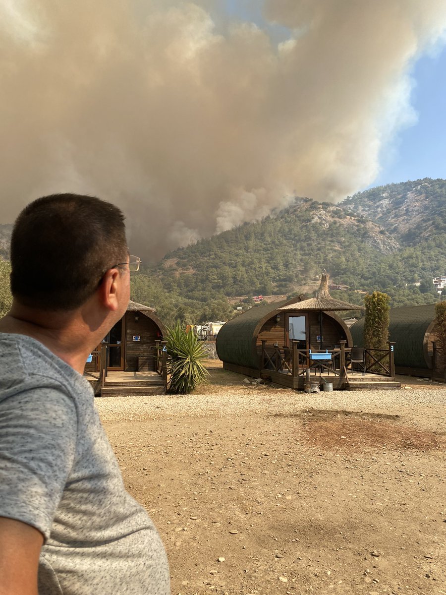 Çok üzgünüm çok…Bu sabah size müjde vermeyi umduğum,bitti denen yangının geldiği hale bakın… Yazıklar olsun…