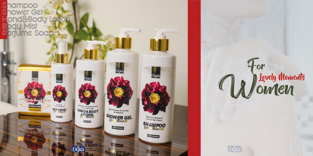 ErgunKimya's tweet photo. Tüm vücudunuzun hak ettiği değer; Doxa Lovely Moments Series

Yoğun yenilenmeyi, saç ve teninde hisset.

© info@ergunkimya.com ®

#Bodymist #HandBodyLotion #Shampoo #ShowerGel #Parfümeri Apple #Series #charm #cosmetics #cleanser #highquality #Lotion #Parfume https://t.co/FieZUEQacZ