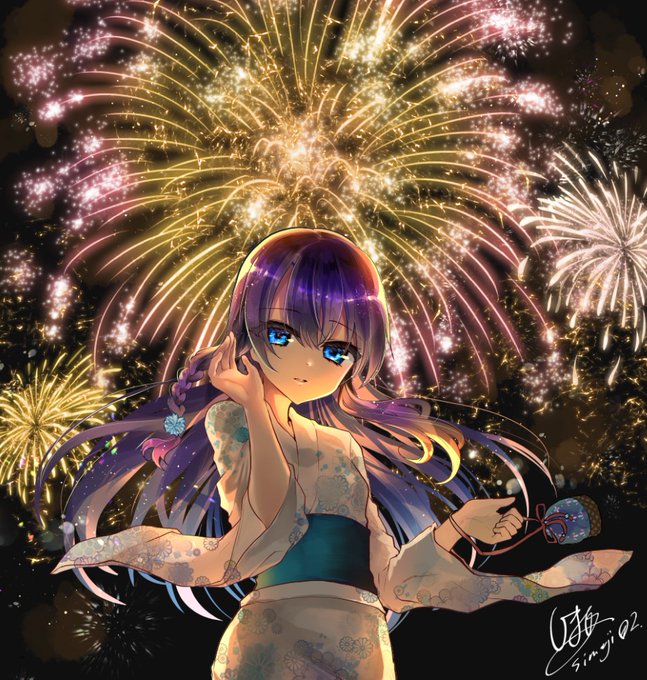 花火

#イラスト    
#オリジナル 
#夏の絵一日一枚 