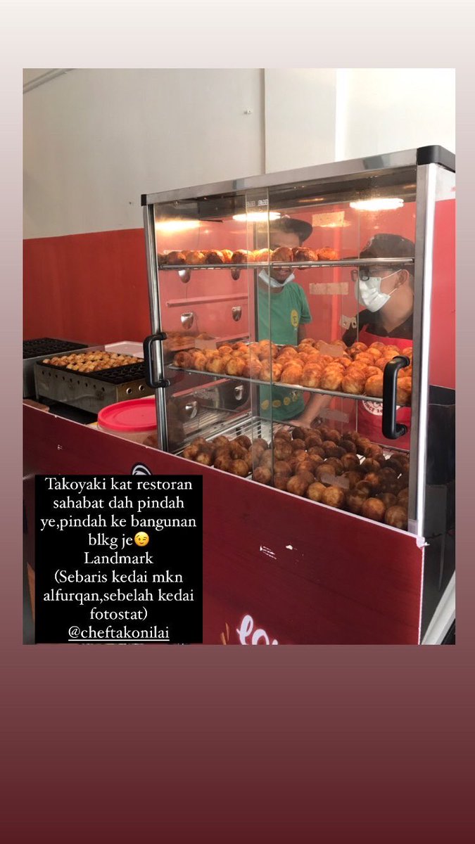 hamzah_shuhadah's tweet photo. Alhamdulillah❤️❤️❤️
#cheftako
#cheftakonilai
#cafeonthego
#takoyakinilai https://t.co/tBwncJTGOn