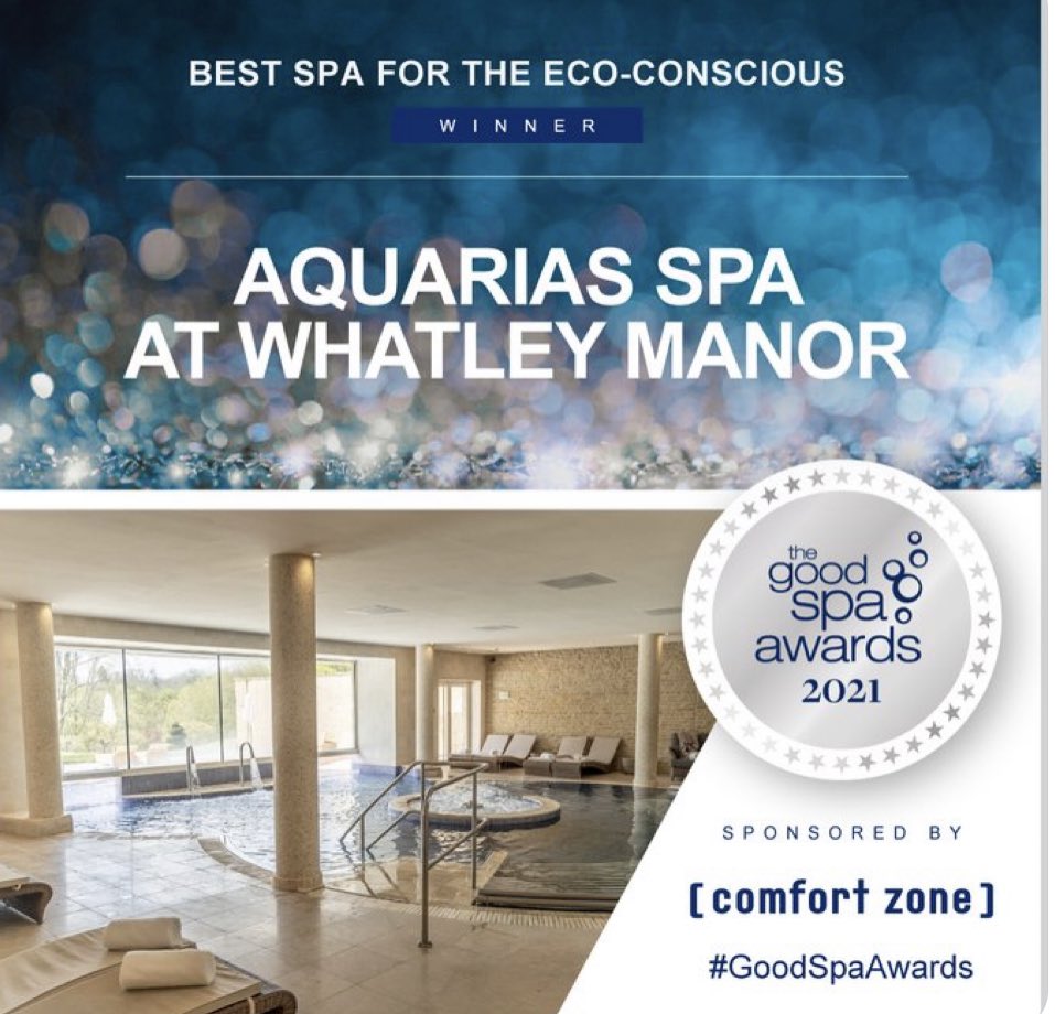 Thank you <a href="/GoodSpaGuide/">Good Spa Guide</a> 
We are absolutely delighted to win the award for Best Eco Conscious Spa in the #goodspaguideawards ♻️💚🌳