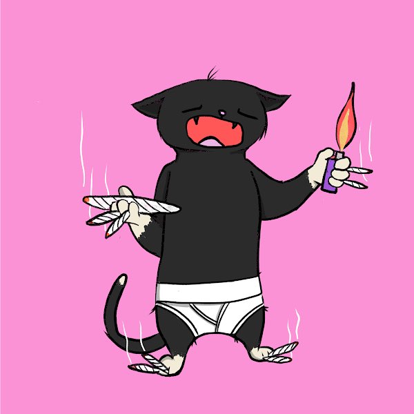 BebesBotanica's tweet photo. Who’s sparking? @BlazedCats officially sold out only place to get these is on second market #blazedcats #lowgascats #NFTs #NFTCommunity #NFT #NFTcollection #opensea #rugwtf #dreamsandschemes https://t.co/LC7VgFO5fb