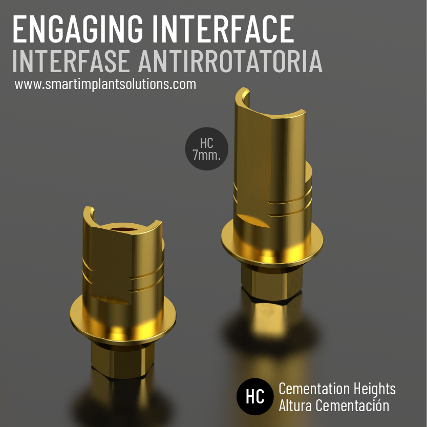 SmartImplantSol's tweet photo. Las Interfases de SIS® con diferente altura gingival y de cementación, están fabricadas en titanio grado 5 y tratadas con el recubrimiento BIOGOLD, mejorando su rendimiento.
#interfase #smartimplantsolutions  #abutment #dentalimplants #dentalclinic #dentalabutment #aditamentos https://t.co/fXmrb3dMPM